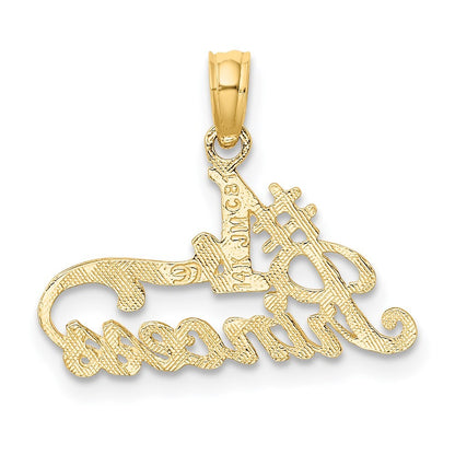 14k Yellow Gold #1 PRINCESS Charm