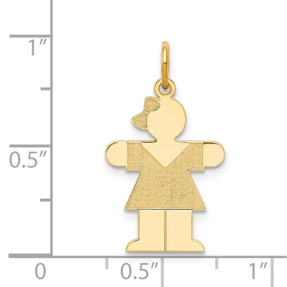 14k Yellow Gold Kid Charm Pendant for Women