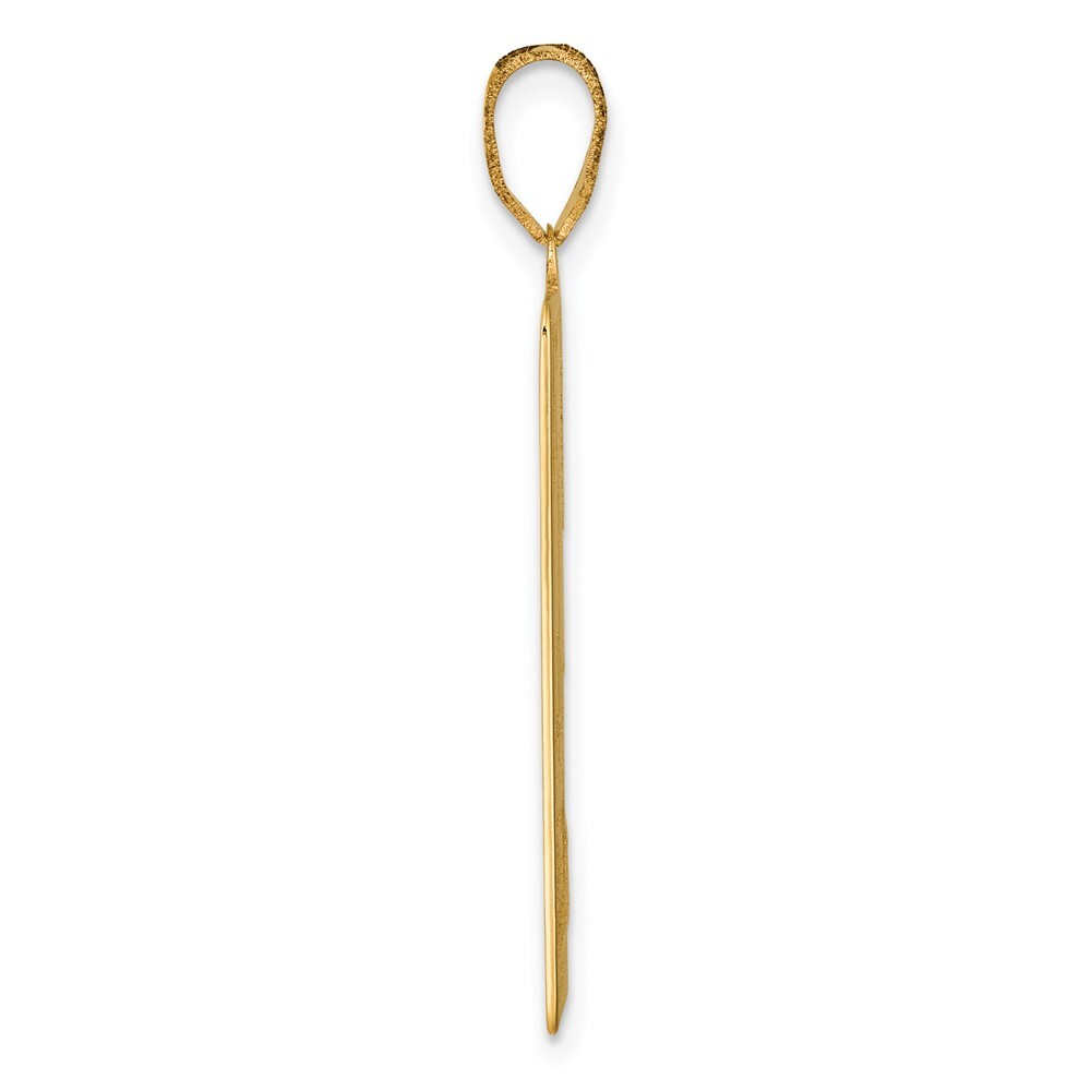 14k Yellow Gold The Magician Tarot Card Pendant for Women