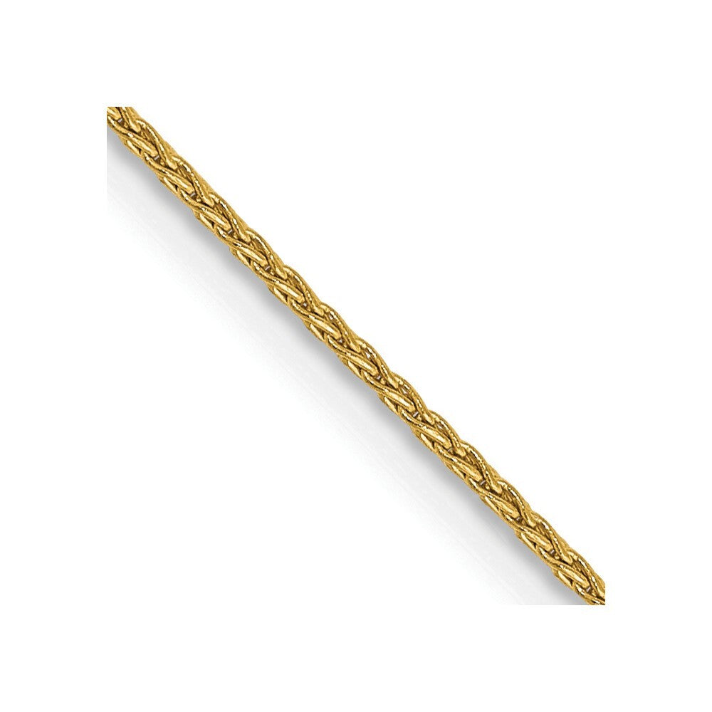 14k Yellow Gold 30 inch 1mm Parisian Wheat with Lobster Clasp Chain