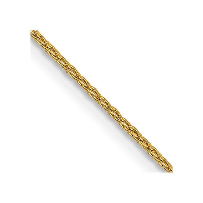 14k Yellow Gold 30 inch 1mm Parisian Wheat with Lobster Clasp Chain