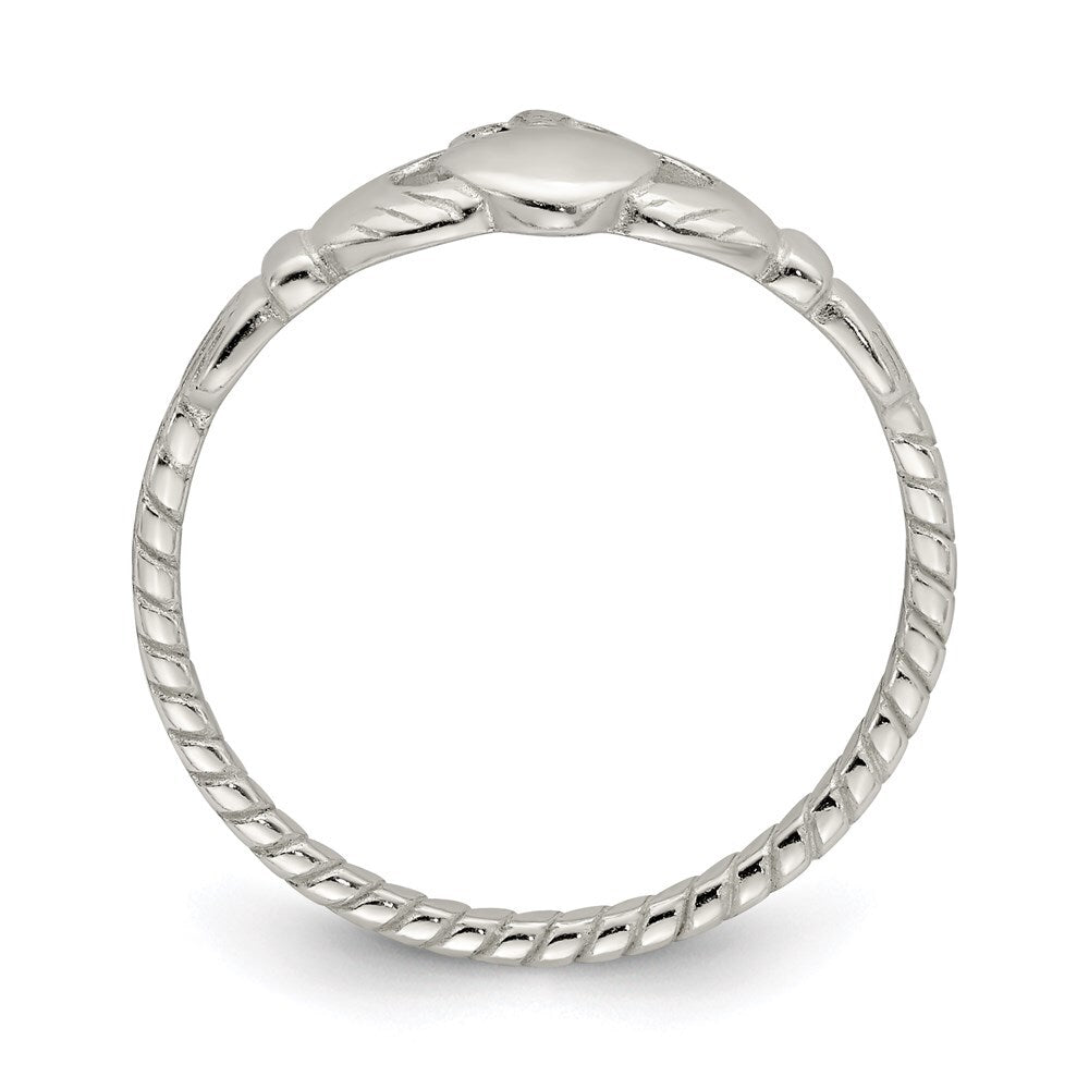 Sterling Silver Claddagh Ring Size 6