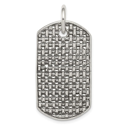 Sterling Silver Dog Tag Pendant Holiday Gift for Women