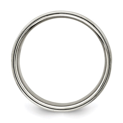 Sterling Silver 10mm Lightweight Flat Size 9.5 Band Ring