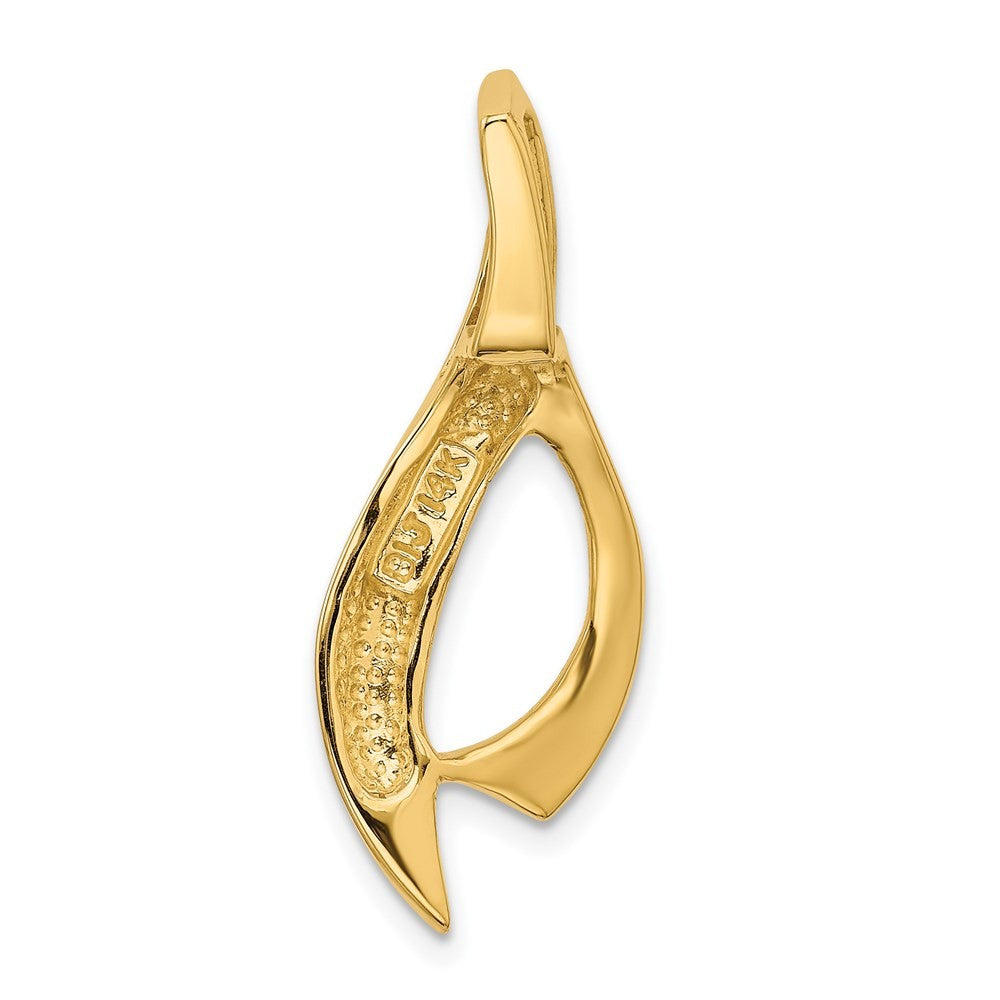 14k Yellow Gold Fancy Fits 6mm Omega Slide