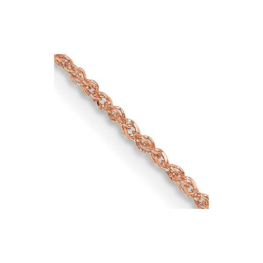14K Rose Gold 18 inch 1.10mm Ropa Chain Necklace