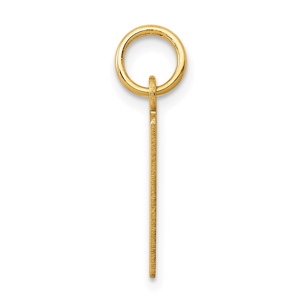 14k Yellow Gold Small Elongated Number 29 Charm Pendant for Women