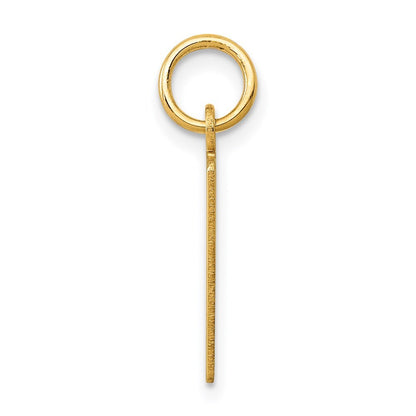 14k Yellow Gold Small Elongated Number 29 Charm Pendant for Women