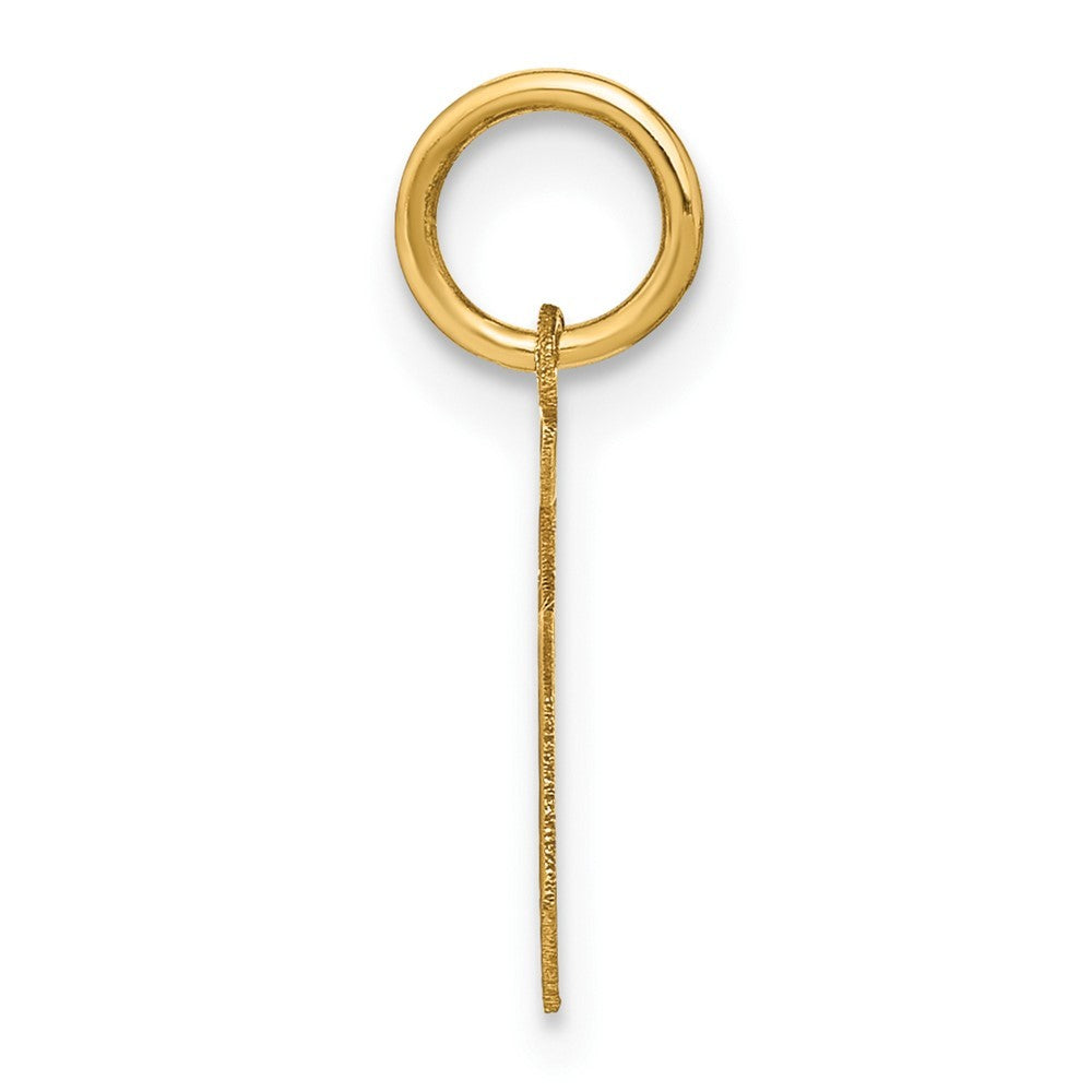14k Yellow Gold Letter S Initial Pendant