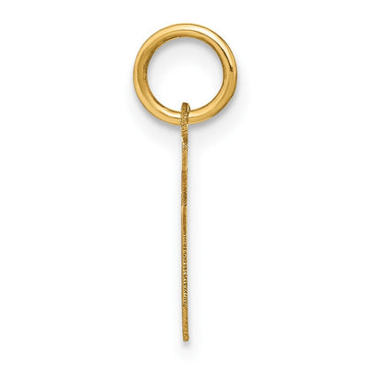 14k Yellow Gold Letter S Initial Pendant