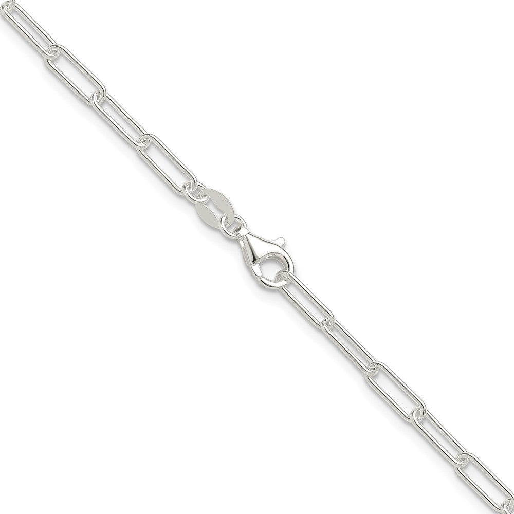Sterling Silver Polished 3.15mm Paperclip Chain Necklace