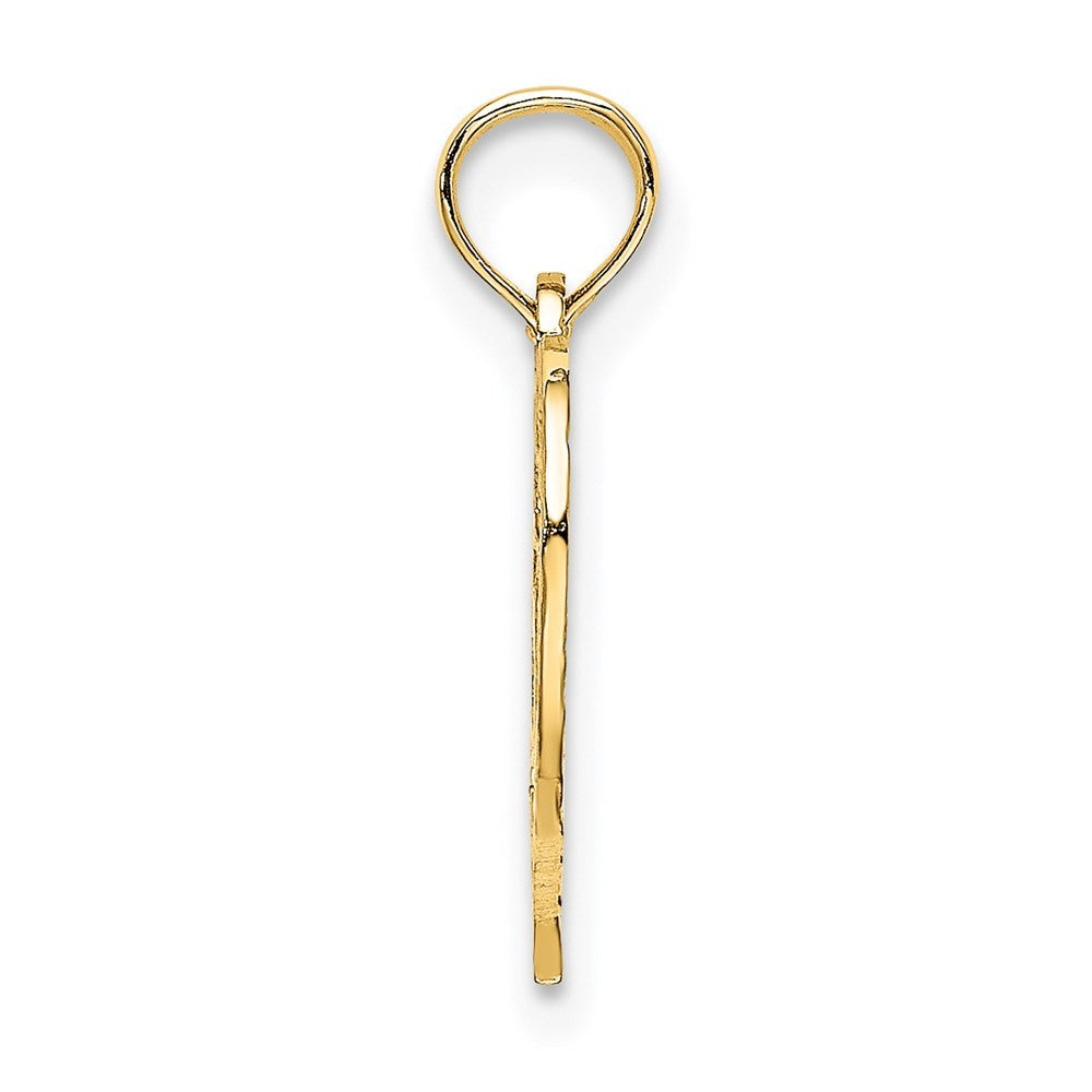 14k Yellow Gold 25 In Heart Charm