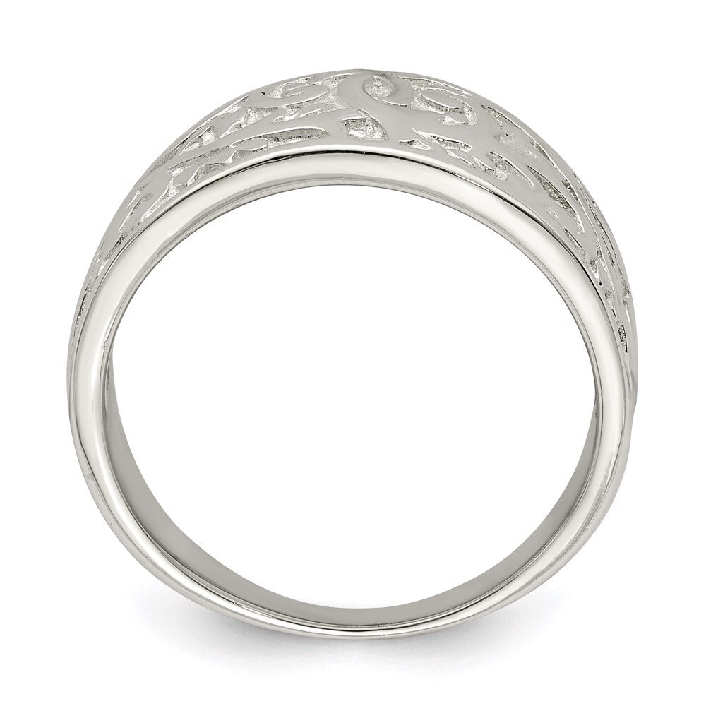 Sterling Silver Swirl Design Ring Size 6