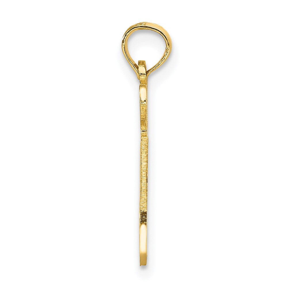 14k Yellow Gold Solid Washington State Pendant for Women