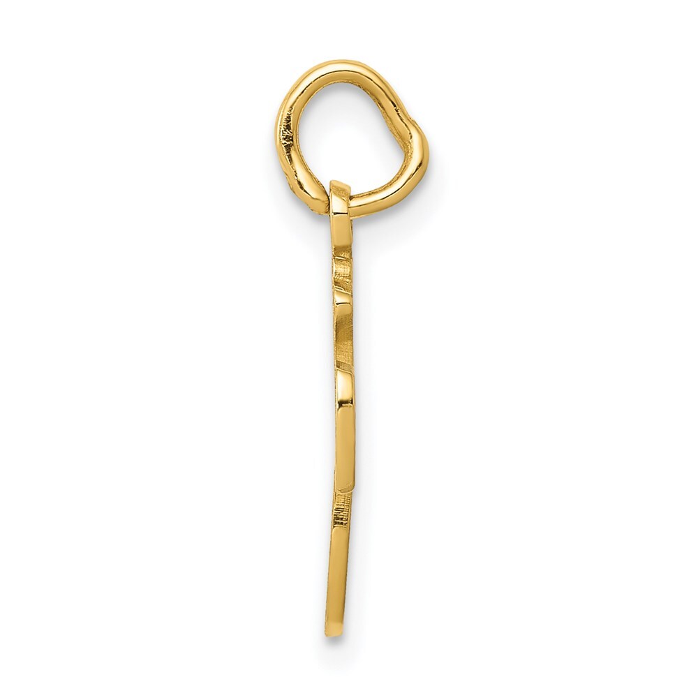 14k Yellow Gold Money Bag Charm Pendant for Women