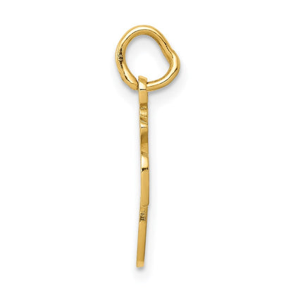 14k Yellow Gold Money Bag Charm Pendant for Women