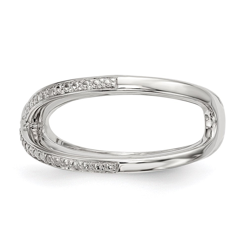 Sterling Silver Diamond Accent Ring Size 7