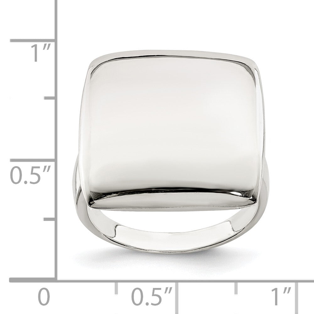 Sterling Silver Solid Ring Size 7