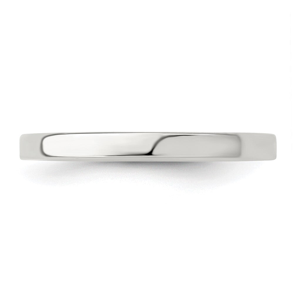 Sterling Silver 2mm Lightweight Flat Size 6 Band Ring