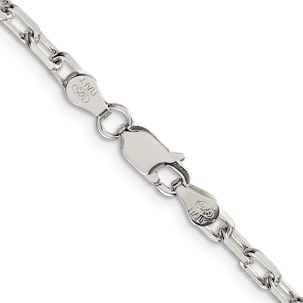 Sterling Silver 3.75mm Diamond-cut Long Link Cable Chain