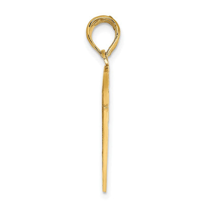 14k Yellow Gold FOREVER AND EVER Break-Apart Heart Charm