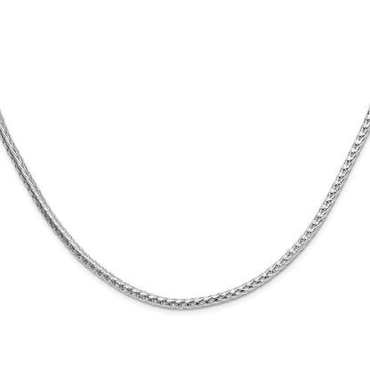Sterling Silver 3.8mm Diamond-cut Round Franco Chain Necklace
