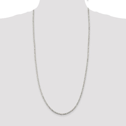 Sterling Silver 2.5mm Byzantine Chain