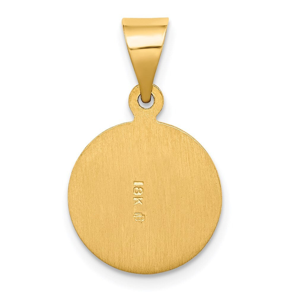 18k Yellow Gold Saint Jude Thaddeus Medal Pendant for Women