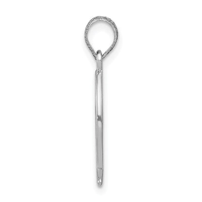 14k White Gold Ichthus Fish Pendant for Women