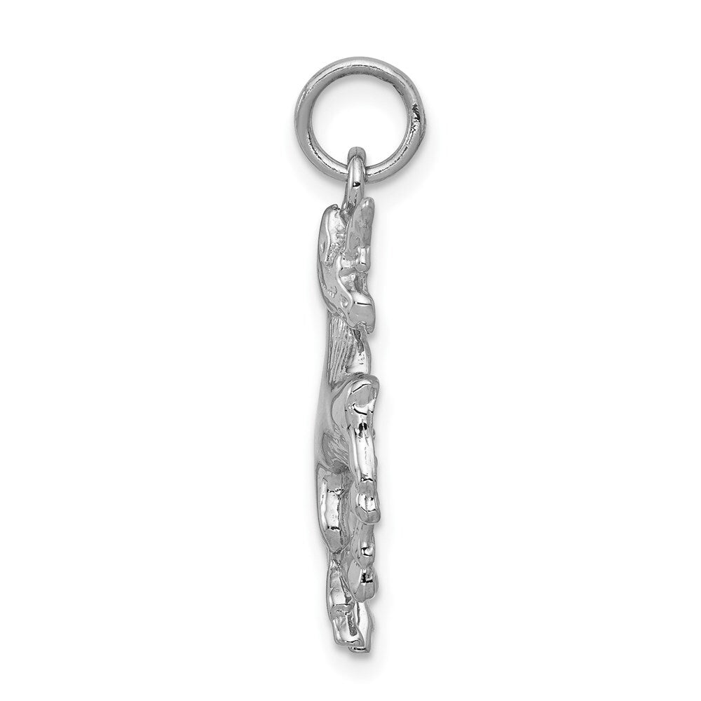 14k White Gold Unicorn Charm Pendant for Women
