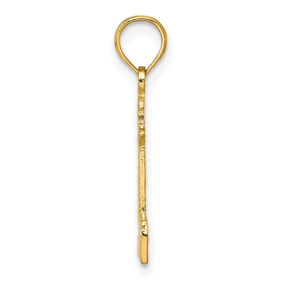 14k Yellow Gold Lighthouse Charm Pendant for Women