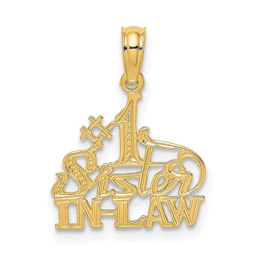 14k Yellow Gold #1 SISTER-IN-LAW Charm
