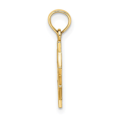 14k Yellow Gold Medical Jewelry Symbol Charm