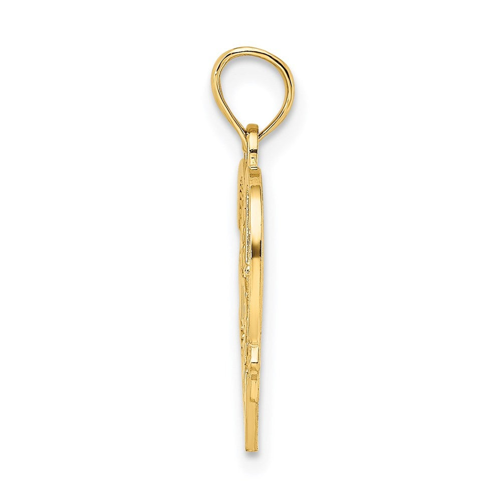 14k Yellow Gold #1 WIFE Heart Charm