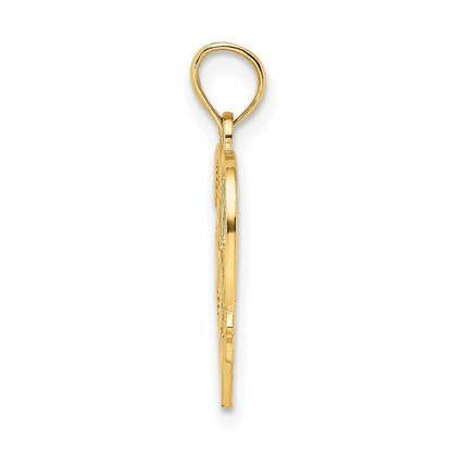 14k Yellow Gold #1 WIFE Heart Charm