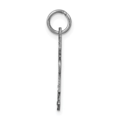 14k White Gold Kid Charm Pendant for Women