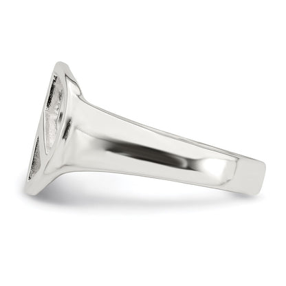 Sterling Silver Peace Sign Ring Size 8