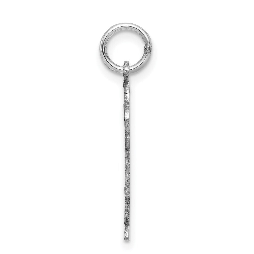 14k White Gold Kid Charm Pendant for Women