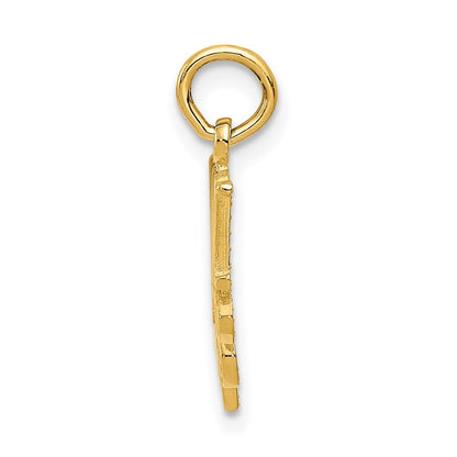 14k Yellow Gold MOM Charm