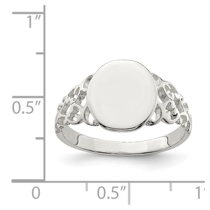 Sterling Silver Signet Ring Size 6