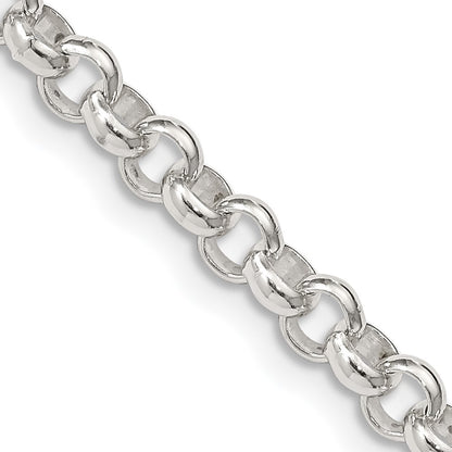 Sterling Silver 4.6mm Rolo Chain Necklace