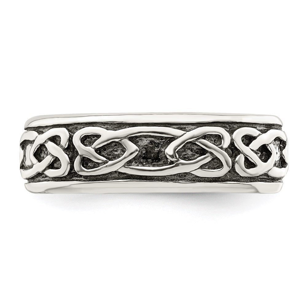 Sterling Silver Design Ring Size 9