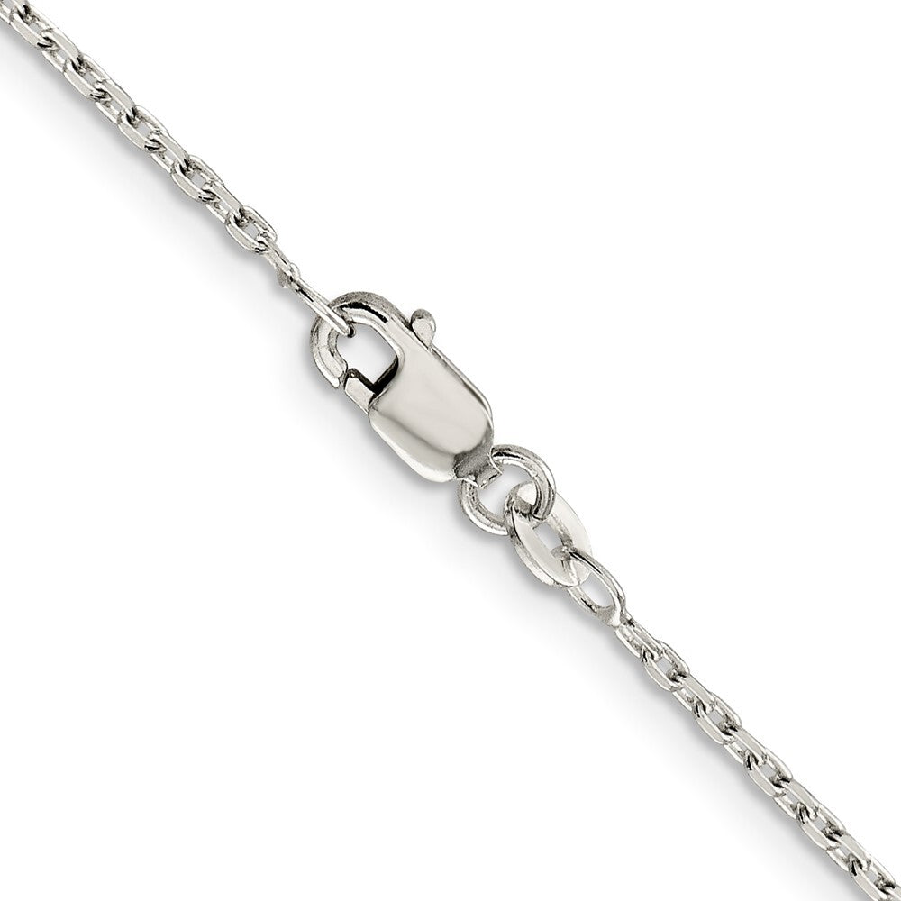 Sterling Silver 1.5mm Beveled Oval Cable Chain Holiday Gift for Women