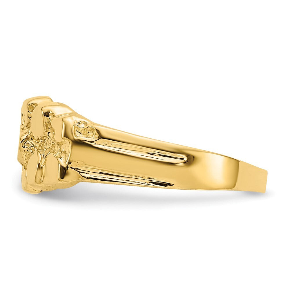 14K Yellow Gold Nugget Ring