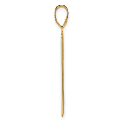 14k Yellow Gold The Magician Tarot Card Pendant for Women