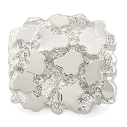 Sterling Silver Men's Nugget Ring
