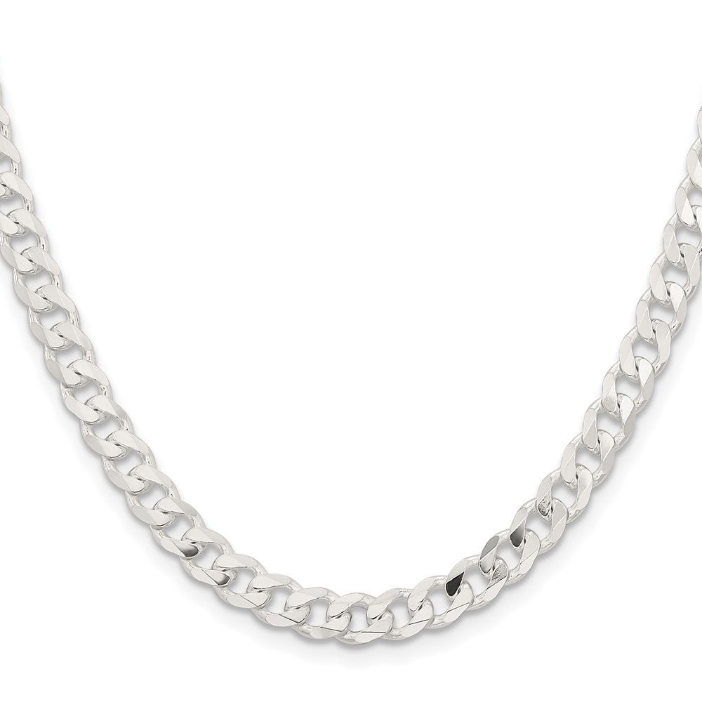Sterling Silver 5.7mm Curb Chain Necklace