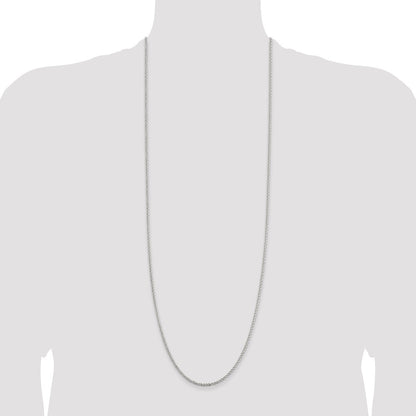 Sterling Silver 2.3mm Solid Rope Chain