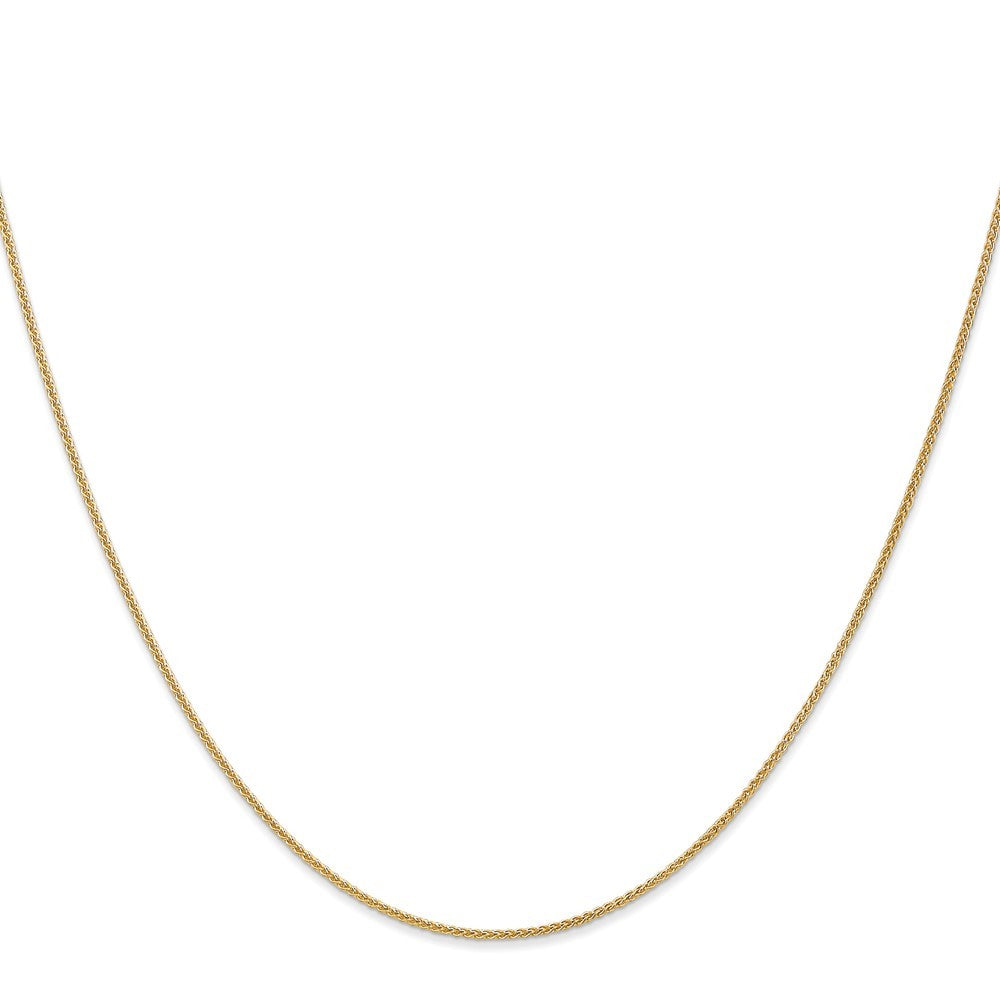 14k Yellow Gold 22 inch 1.05mm Spiga Chain Necklace