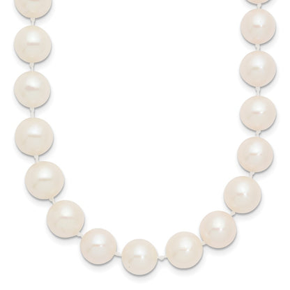 14k Yellow Gold 9-10mm White Freshwater Cultured Pearl 20 inch Necklace